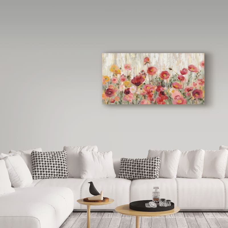 Silvia Vassileva 'Sprinkled Flowers' Canvas Art