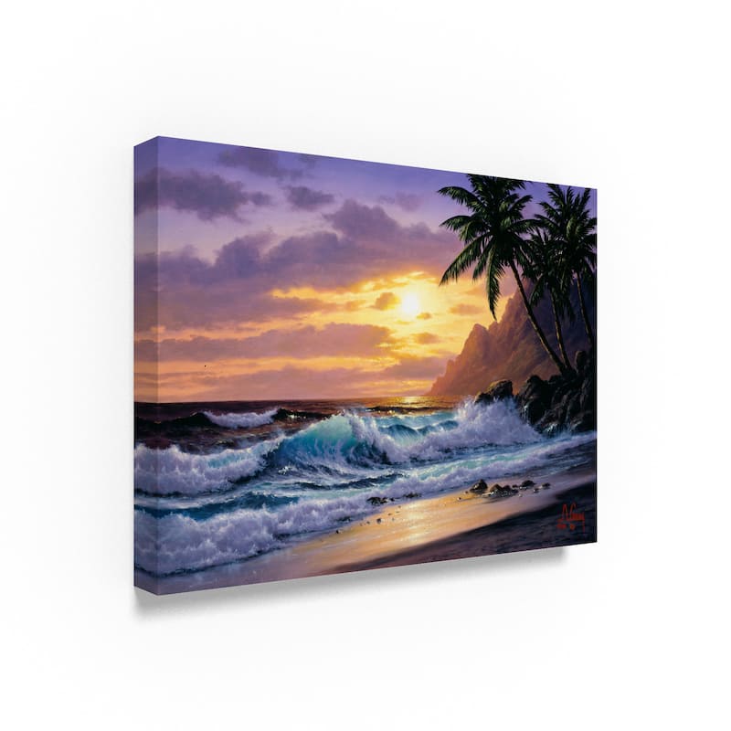 Anthony Casay 'Sunset Beach 3' Canvas Art - Bed Bath & Beyond - 18702359