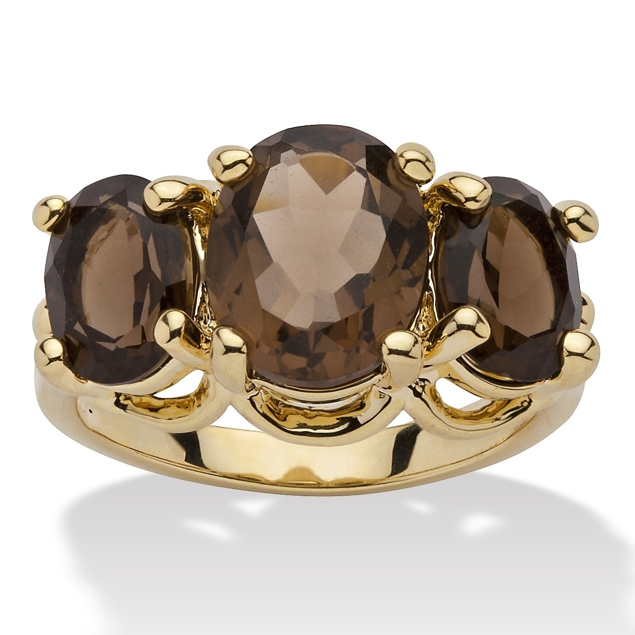 smoky quartz ring gold