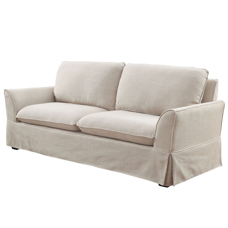 Nis Casual Fabric Upholstered Slipcovered Sofa by Furniture of America