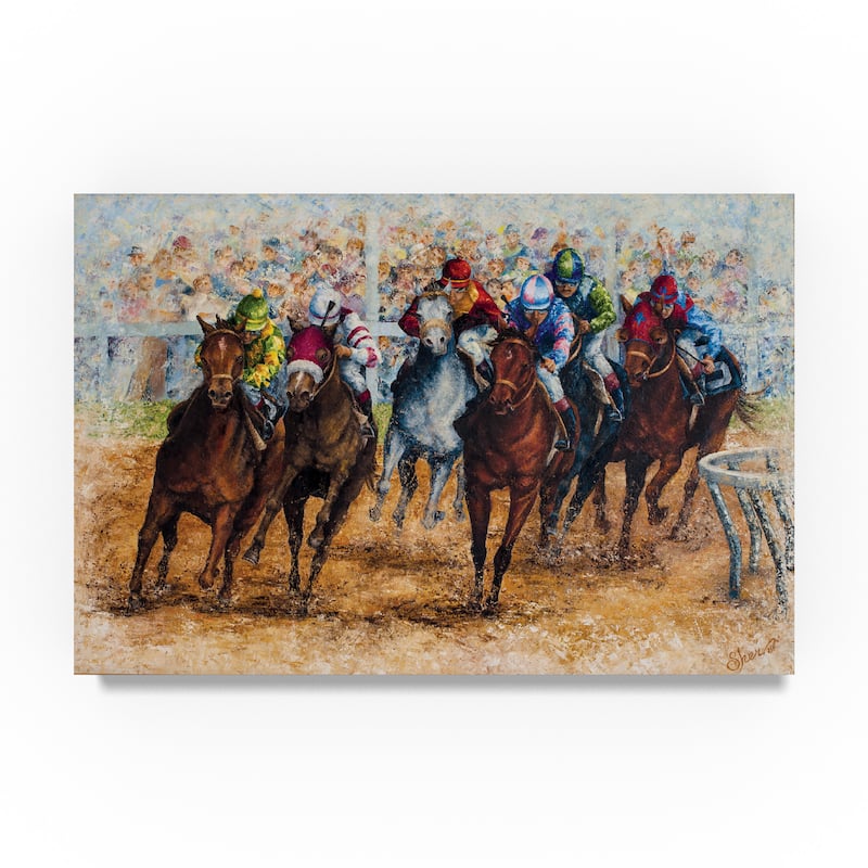 Sher Sester 'The Derby' Canvas Art