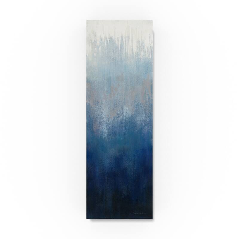 Silvia Vassileva 'Silver Wave I' Canvas Art
