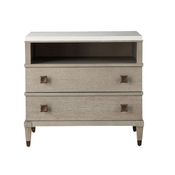 Playlist Smoke 2-drawer Nightstand