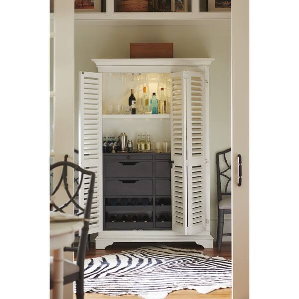 Shop Paula Deen Cottage Oleander White The Liquor Locker Bar