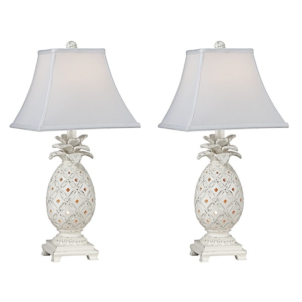 Shop Seahaven Accent Cottage White Pineapple Night Light ...