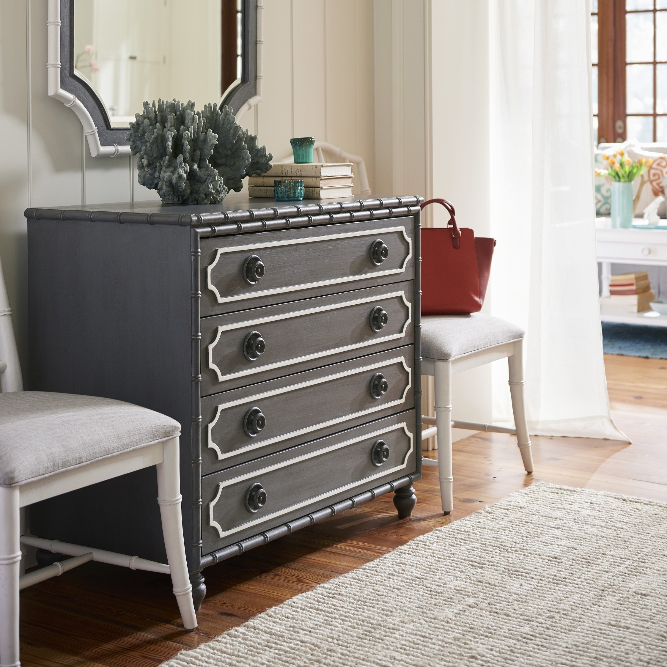 Shop Paula Deen Cottage Shingle 4 Drawer Hall Chest Free