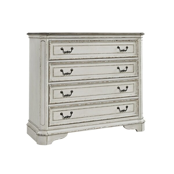 Magnolia Manor Antique White Media Chest Free Shipping Today Magnolia Manor Antique White Media Chest