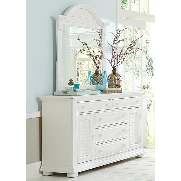 Shop Summer House I Oyster White Dresser And Mirror On Sale