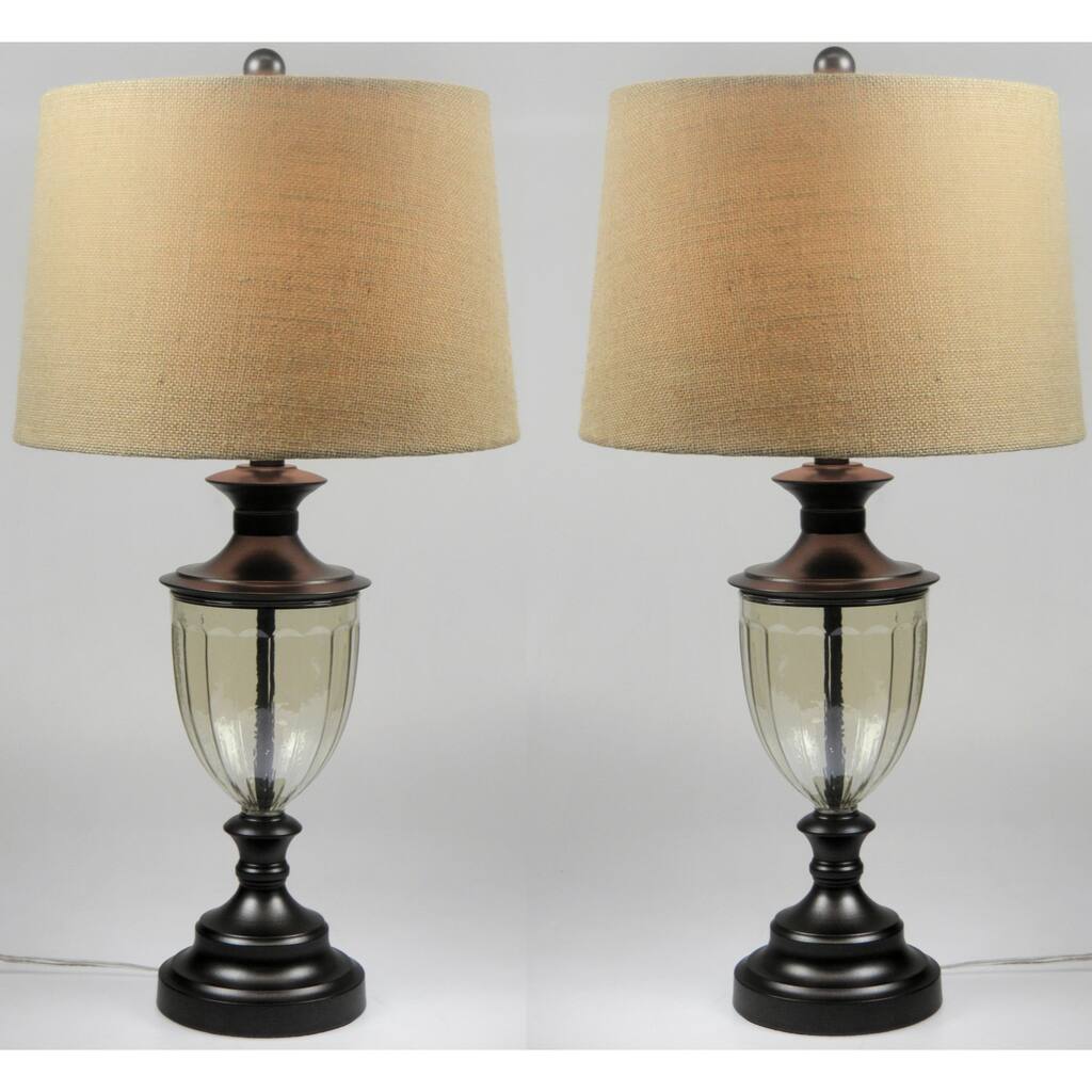 Karlene Black Matte Finish Table Lamp Set of 2 - 28 inches height