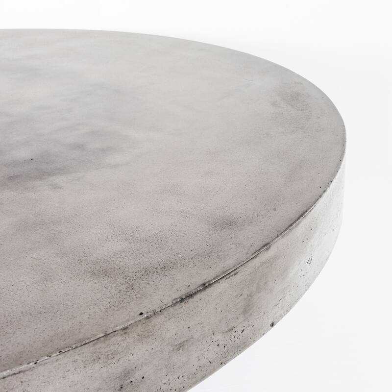 Aurelle Home Dark Grey Concrete Kitchen Table