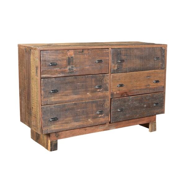 Shop Aurelle Home Klondike Black Wood 6 Drawer Dresser Free