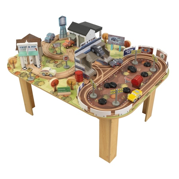 cars wooden track table