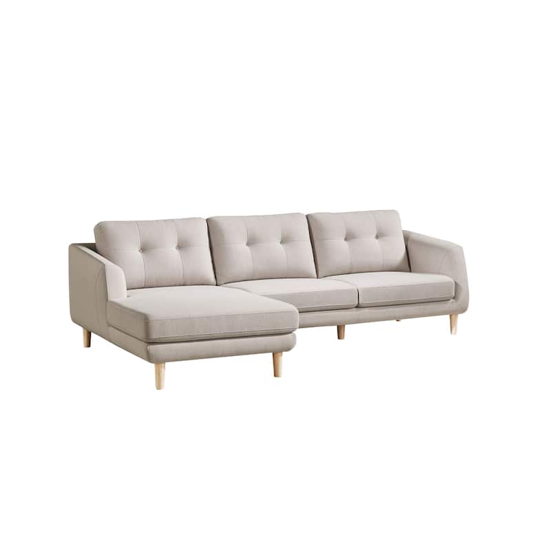Aurelle Home Ursula Modern Sectional Sofa - Left Facing