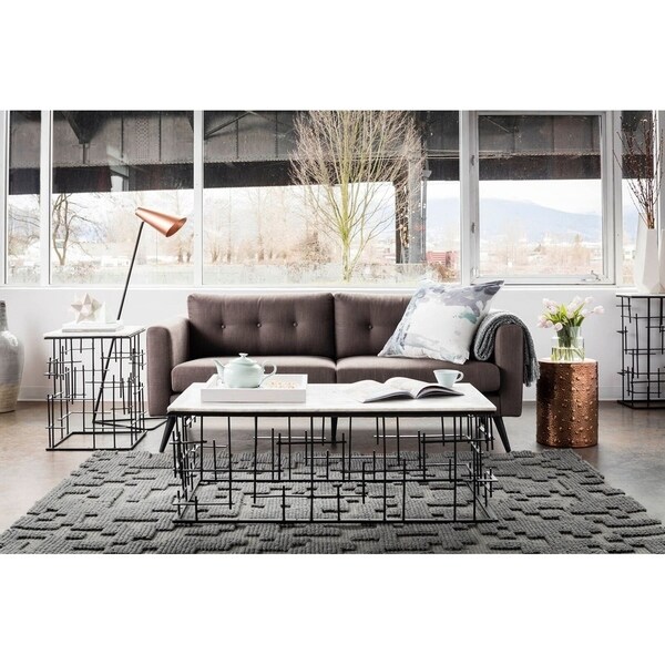 Aurelle Home Scandinavian Soft Leather Sofa On Free Aurelle Home Scandinavian Soft Leather Sofa