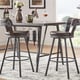 Harley Faux Leather and Metal Swivel Stools (Set of 2) by iNSPIRE Q Modern - Thumbnail 6