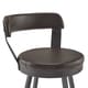 Harley Faux Leather and Metal Swivel Stools (Set of 2) by iNSPIRE Q Modern - Thumbnail 12