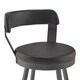 Harley Faux Leather and Metal Swivel Stools (Set of 2) by iNSPIRE Q Modern - Thumbnail 11