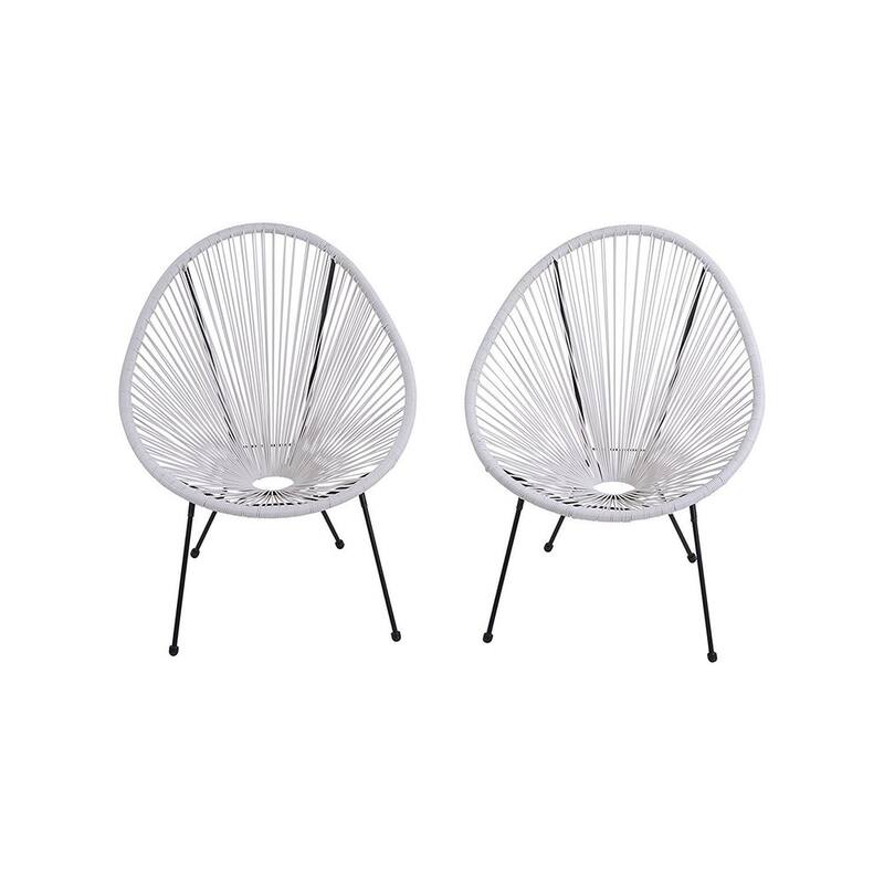 Acapulco White Resort-grade Chairs (Set of 2)