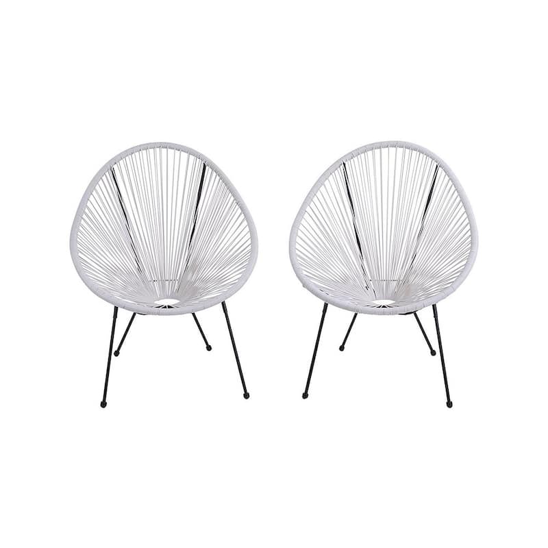 Acapulco White Resort-grade Chairs (Set of 2)