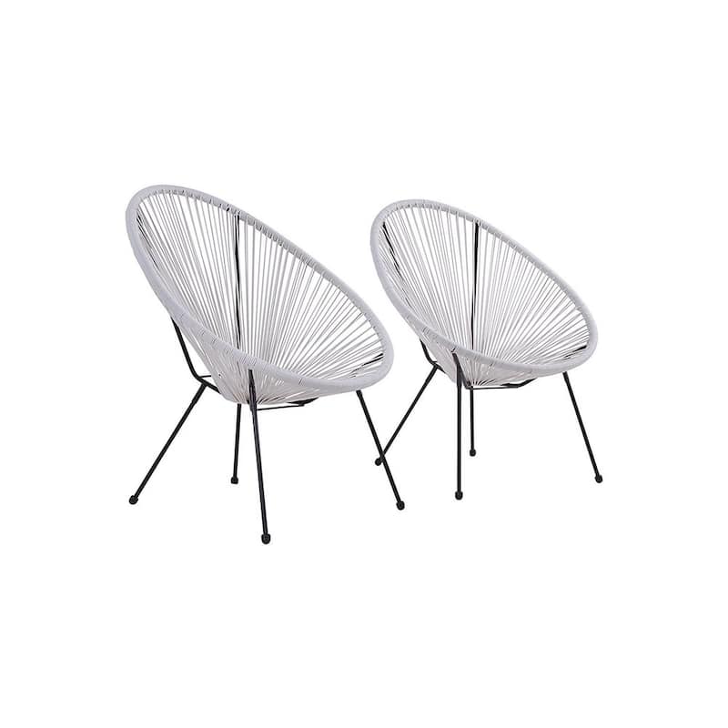 Acapulco White Resort-grade Chairs (Set of 2)