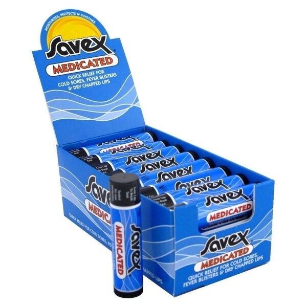 Imperial Home 24 Pc Savex Chapstick Lip Balm for Dry Chapped Lips - Original Aesop Control 9ml/0.3oz
