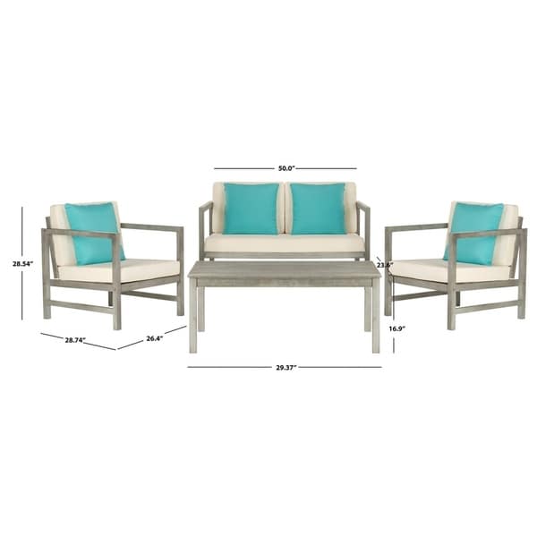Shop Safavieh Outdoor Living Montez Grey Wash/White/Light ... Shop Safavieh Outdoor Living Montez Grey Wash/White/Light ... on Safavieh Outdoor Living Montez 4 Piece Set id=64980