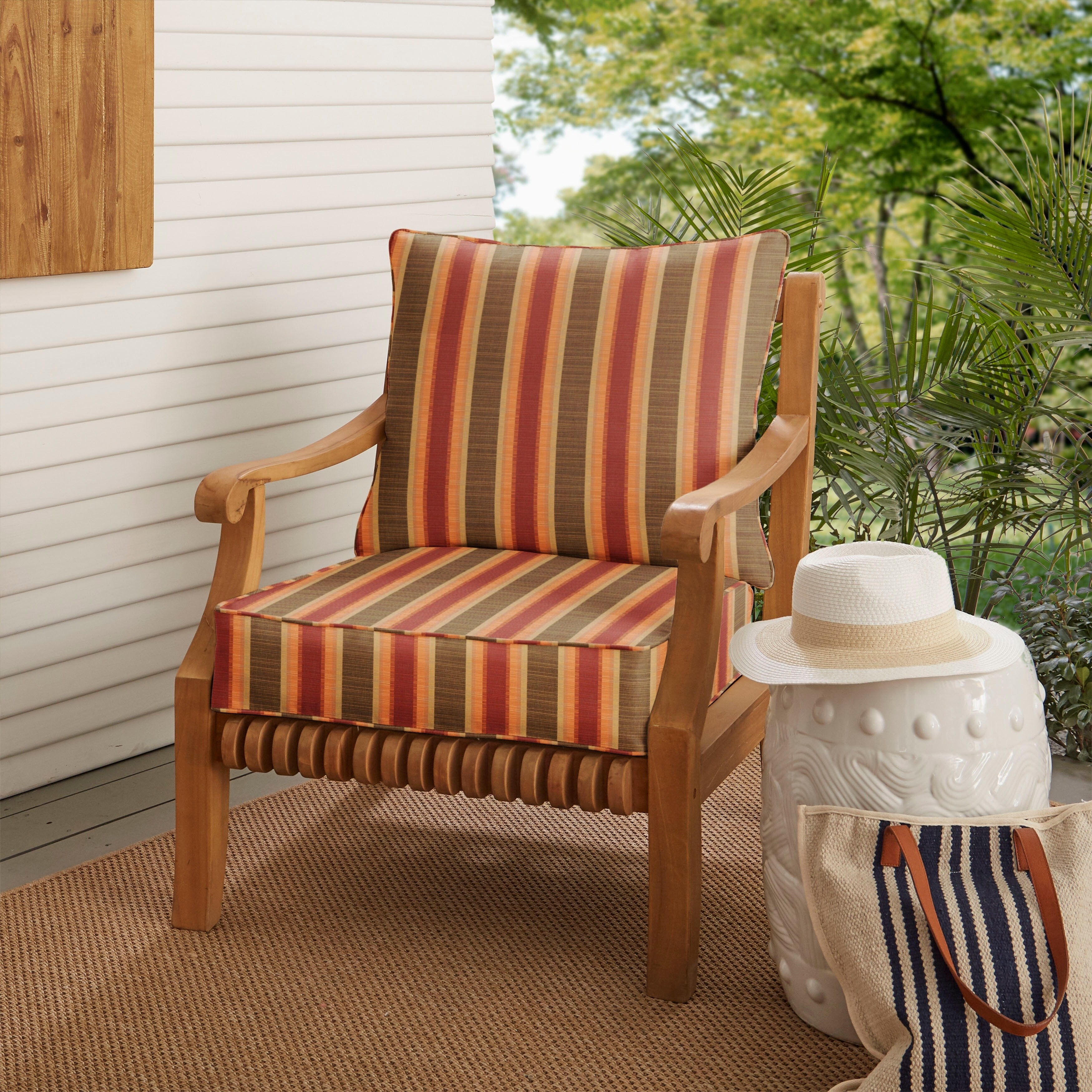 Adirondack Chair Cushion Set Duck Fabric