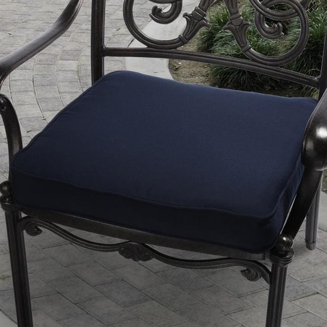 Shop Clara 19 Inch Outdoor Navy Blue Cushion With Sunbrella As Is