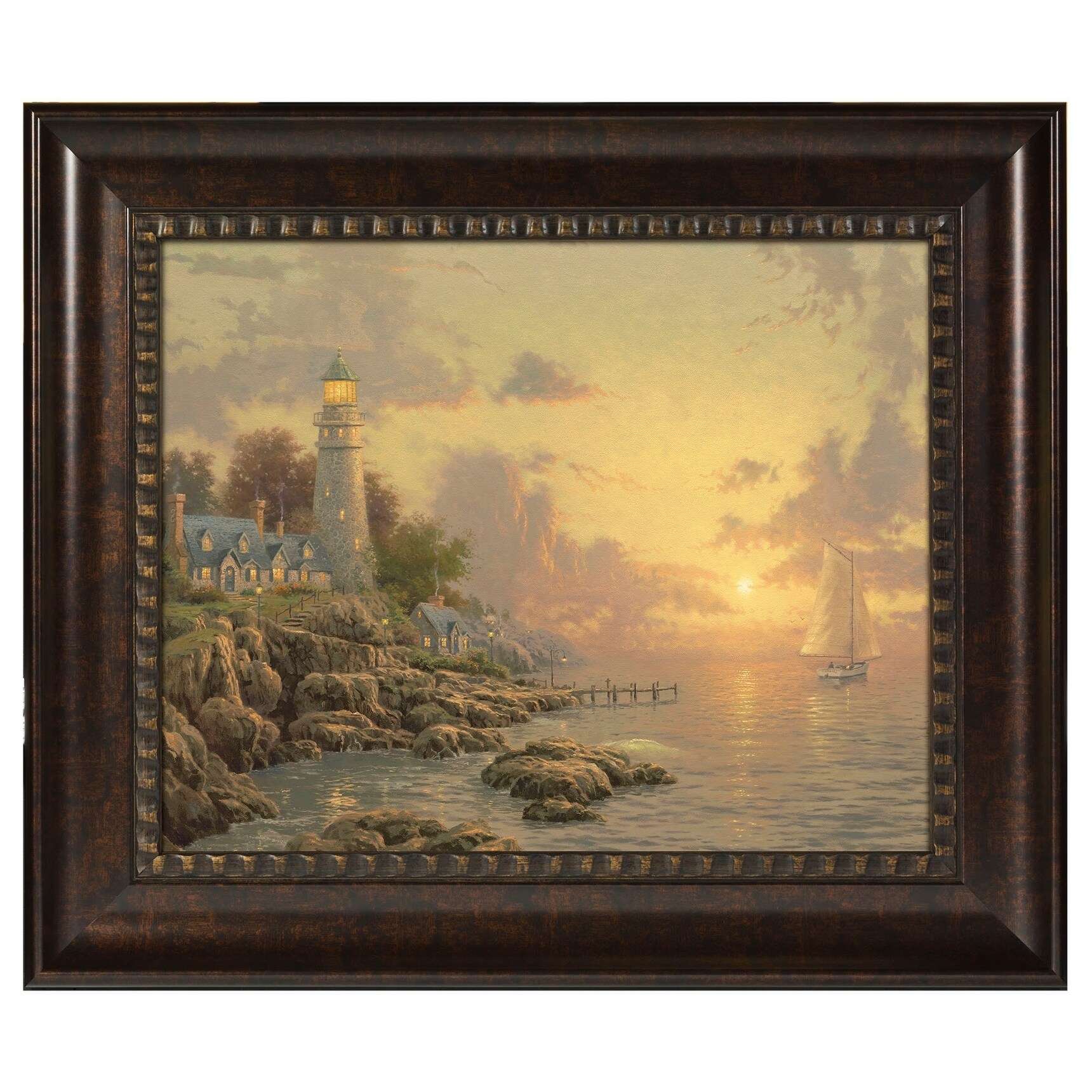 Thomas Kinkade A Quiet Evening Memory Foam Rug