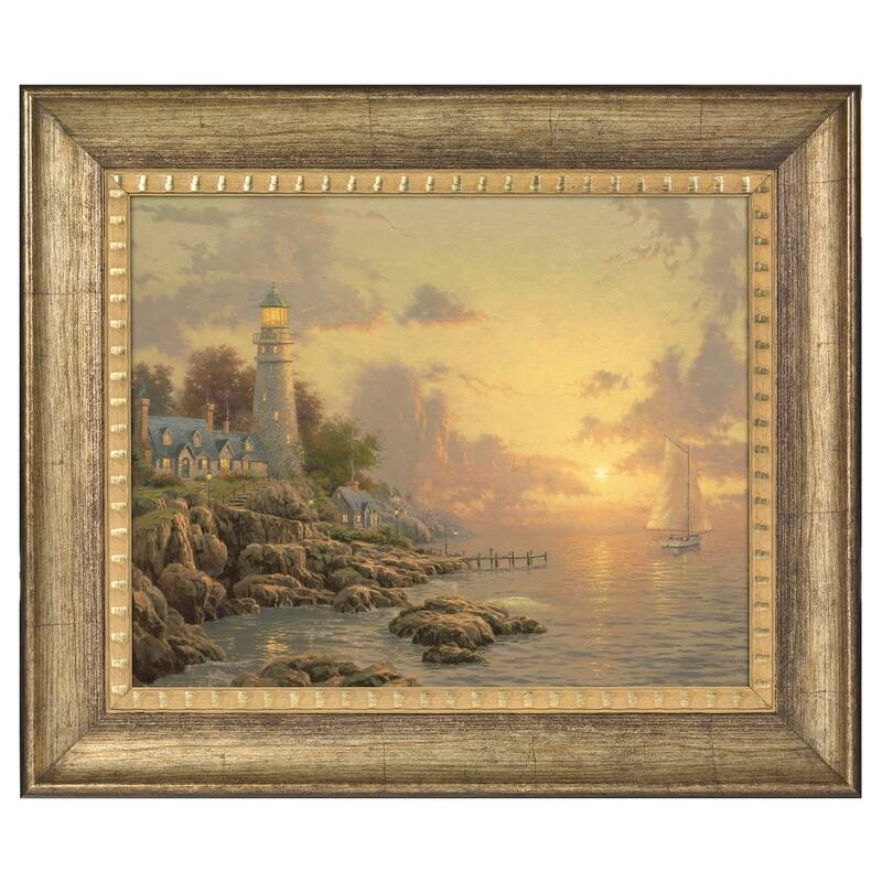 Thomas Kinkade The Sea of Tranquility 16 x 20 Brushstroke Vignette - Gold