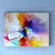 preview thumbnail 1 of 4, Porch & Den 'Creative Flower in Multiple Colors' Abstract Floral Canvas Print