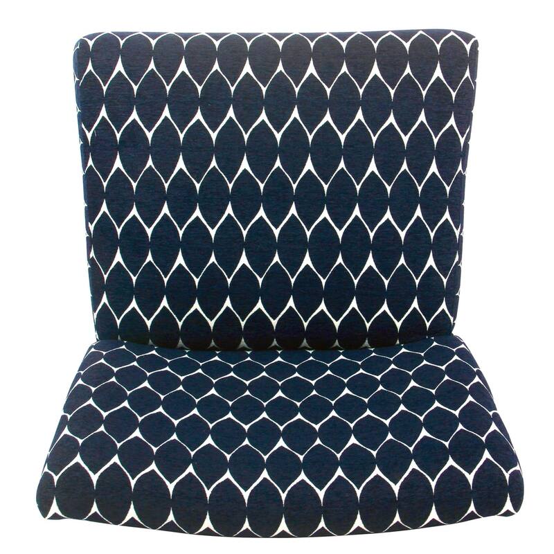 Porch & Den Valderrama Geometric Patterned Accent Chair with Pillow