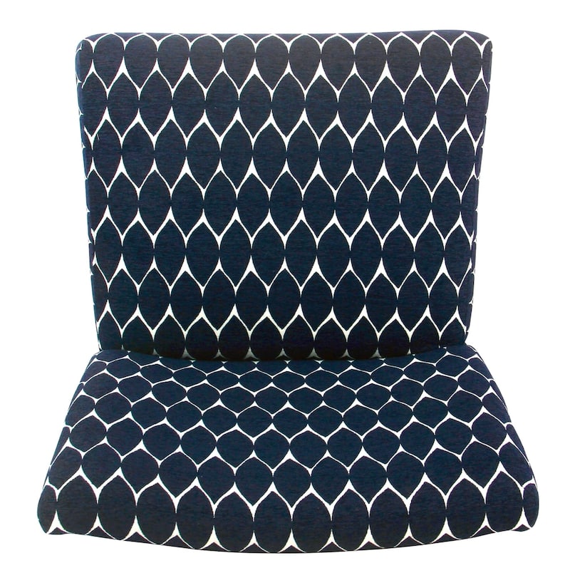 Porch & Den Valderrama Geometric Patterned Accent Chair with Pillow