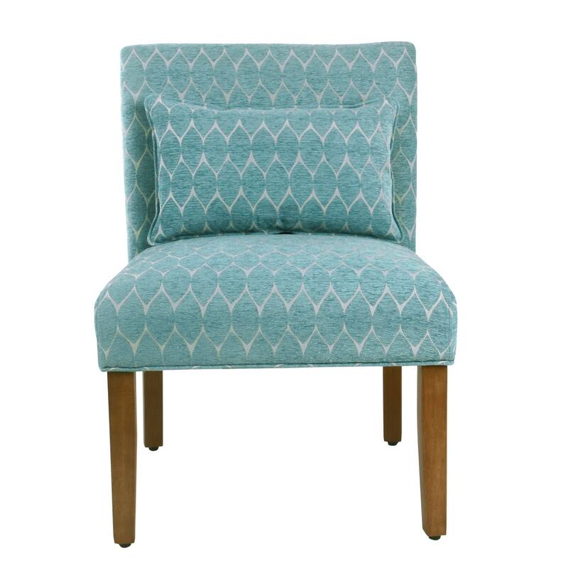 Porch & Den Valderrama Geometric Patterned Accent Chair with Pillow