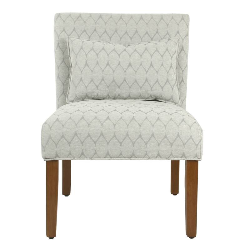 Porch & Den Valderrama Geometric Patterned Accent Chair with Pillow