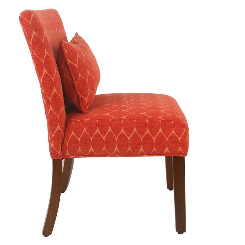 Porch & Den Valderrama Geometric Patterned Accent Chair with Pillow