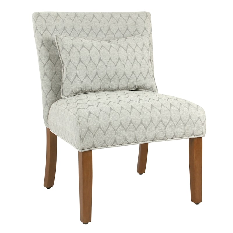 Porch & Den Valderrama Geometric Patterned Accent Chair with Pillow