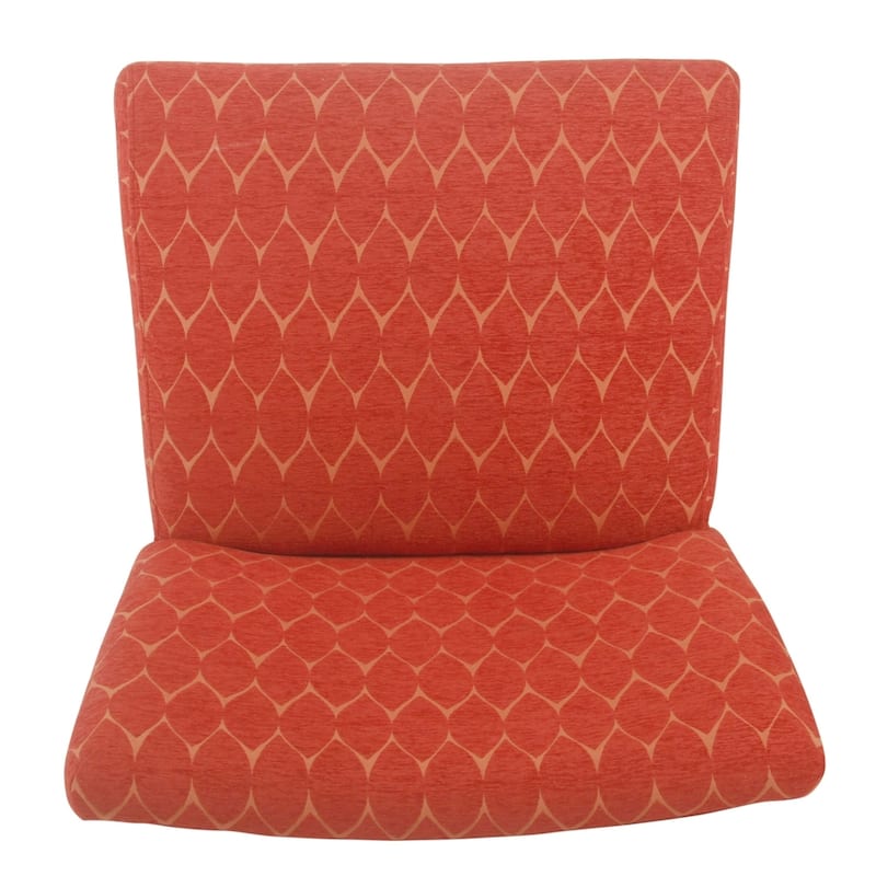 Porch & Den Valderrama Geometric Patterned Accent Chair with Pillow