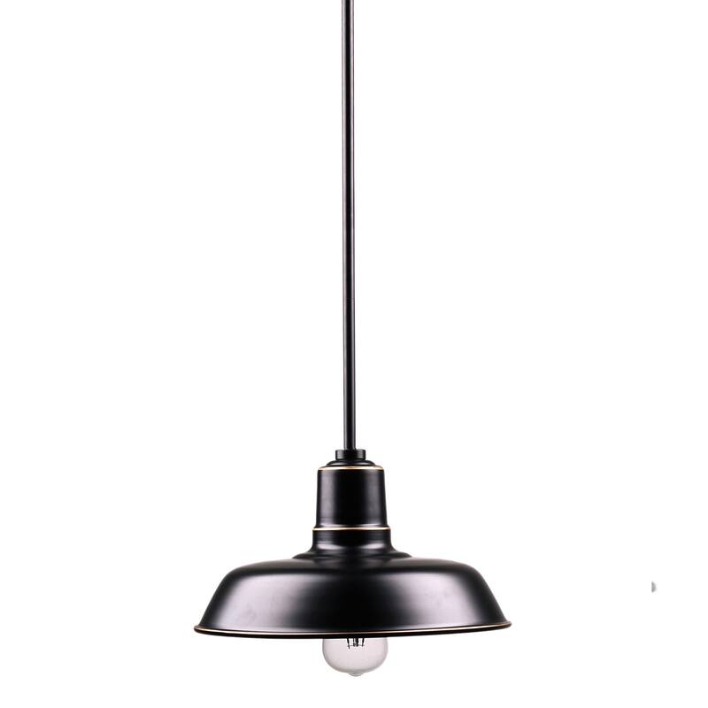 AA Warehousing Aurora 1 Light Outdoor Pendant in Imperial Black