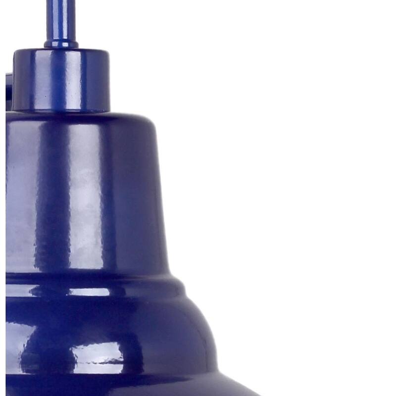 AA Warehousing Shelby 1 Light Exterior Wall light in Blue