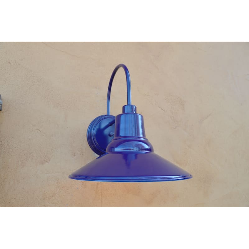 AA Warehousing Shelby 1 Light Exterior Wall light in Blue - Blue