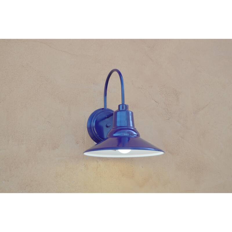 AA Warehousing Shelby 1 Light Exterior Wall light in Blue