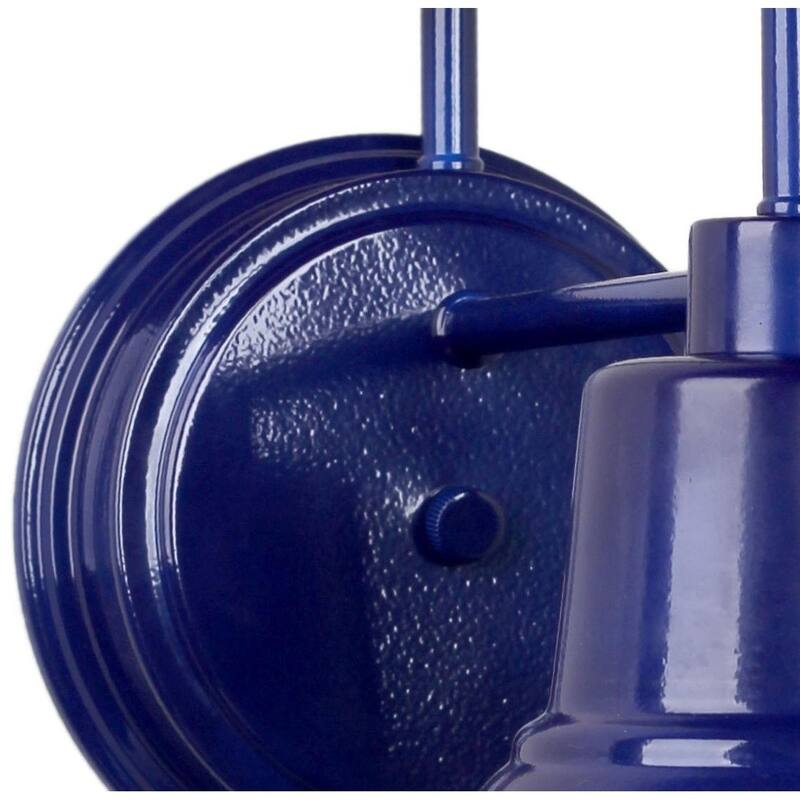AA Warehousing Shelby 1 Light Exterior Wall light in Blue