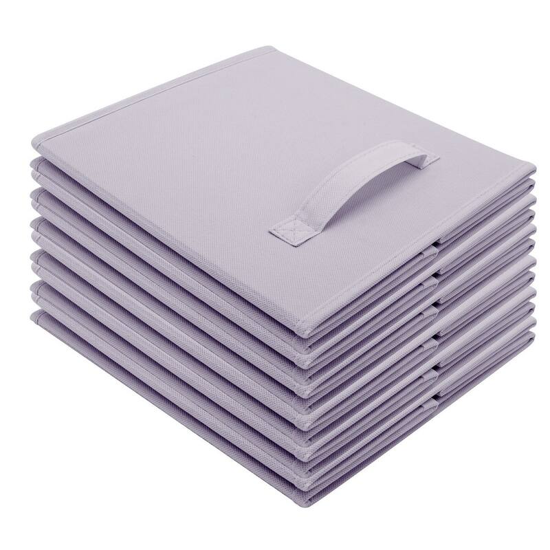 Foldable Storage Cubes - 6 Pack, Pastel Purple