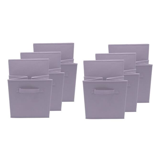 Foldable Storage Cubes - 6 Pack, Pastel Purple