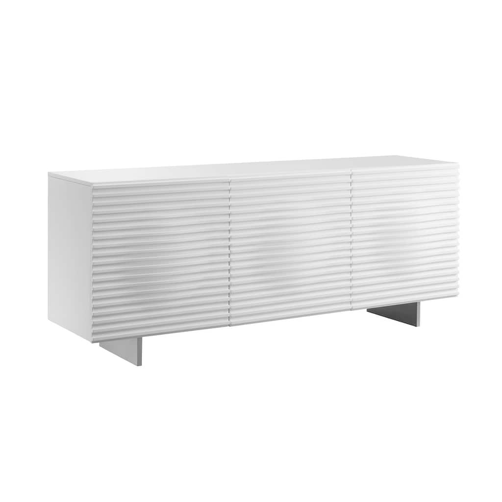 MOON High Gloss White Lacquer Buffet by Casabianca Home