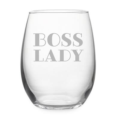 Boss Lady Stemless Wine & Gift Box