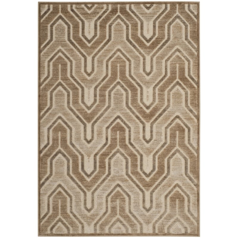 SAFAVIEH Paradise Kinneret Modern Viscose Rug - 7'6" x 10'6" - Caramel/Cream