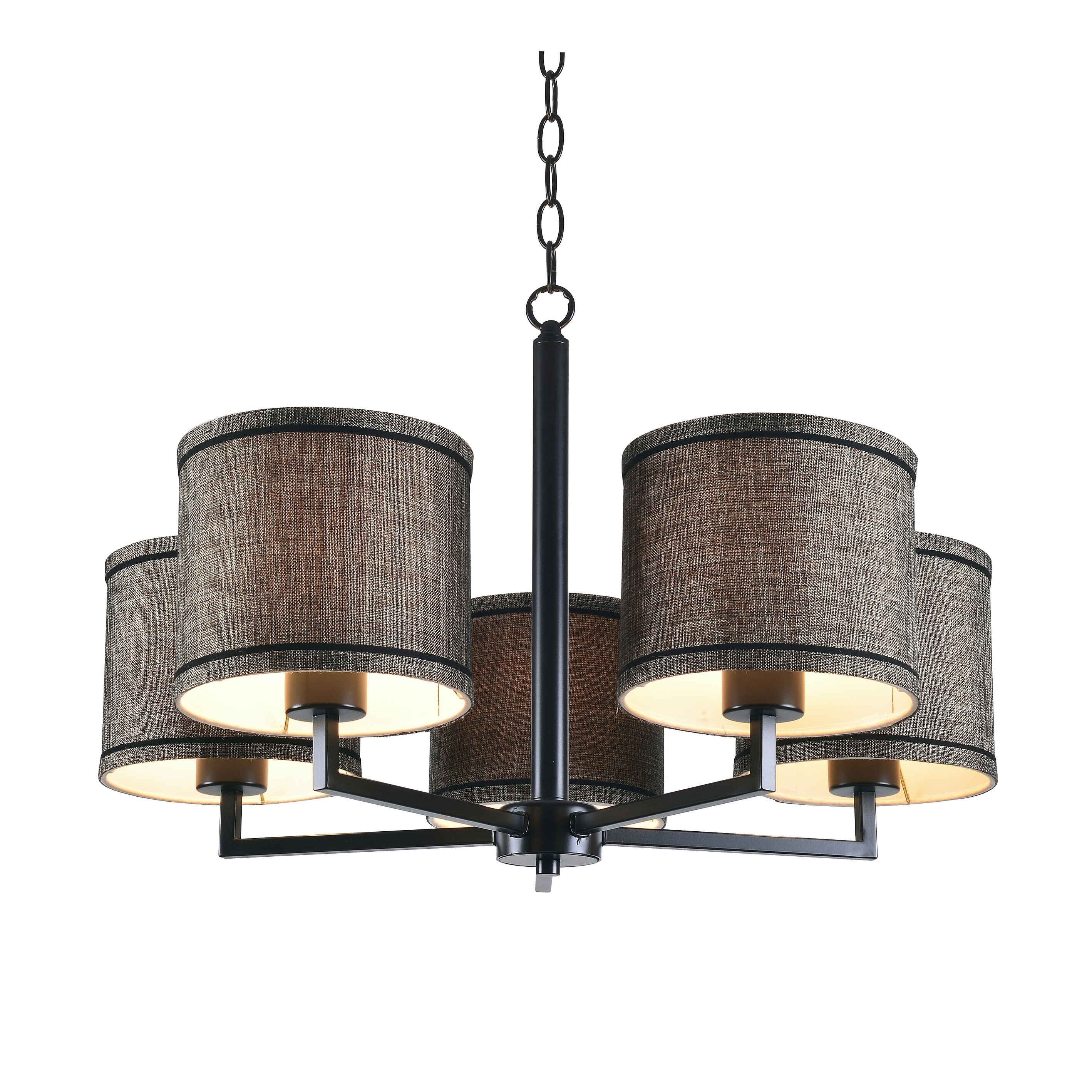 Stewart Oil Rubbed Bronze 5 Light Chandelier - Chandeliers For Bedrooms by Overstock.com