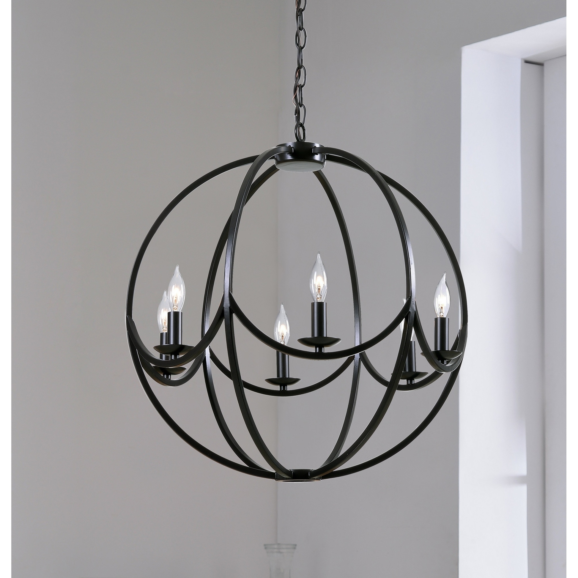 Oxide Darkened Bronze 6 Light Chandelier - Chandeliers For Bedrooms by Overstock.com